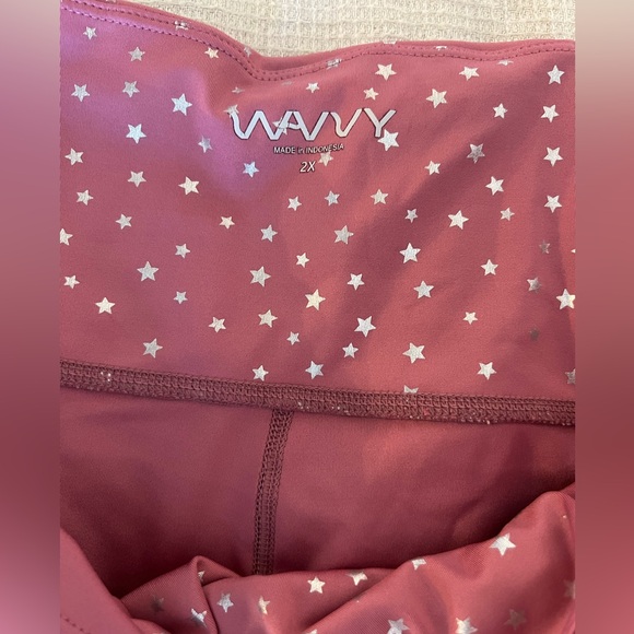 WVVY Britney Vest @fittybritttty Pink Starry Leggings & Sports Bra Set Size 2X - Picture 7 of 13